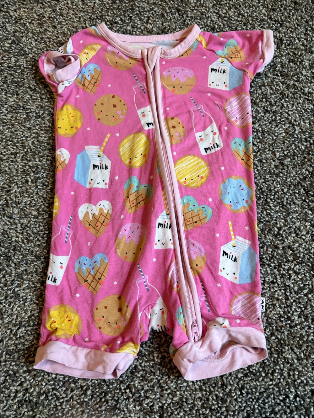 Little Sleepies shortie milk and cookies